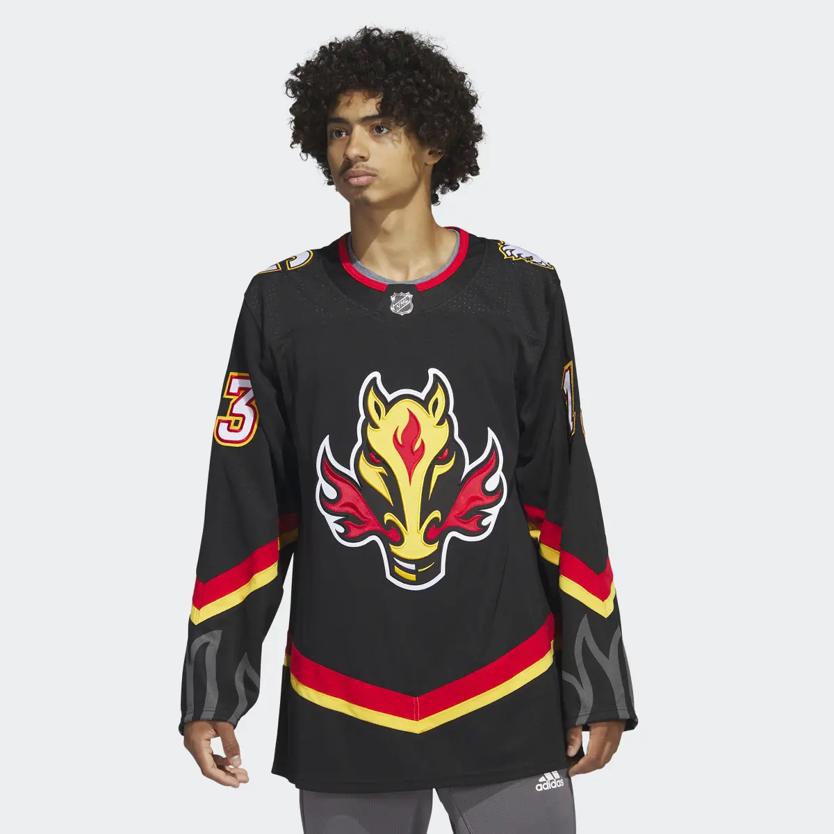 Adidas Flames Gaudreau Third Authentic Jersey. 2