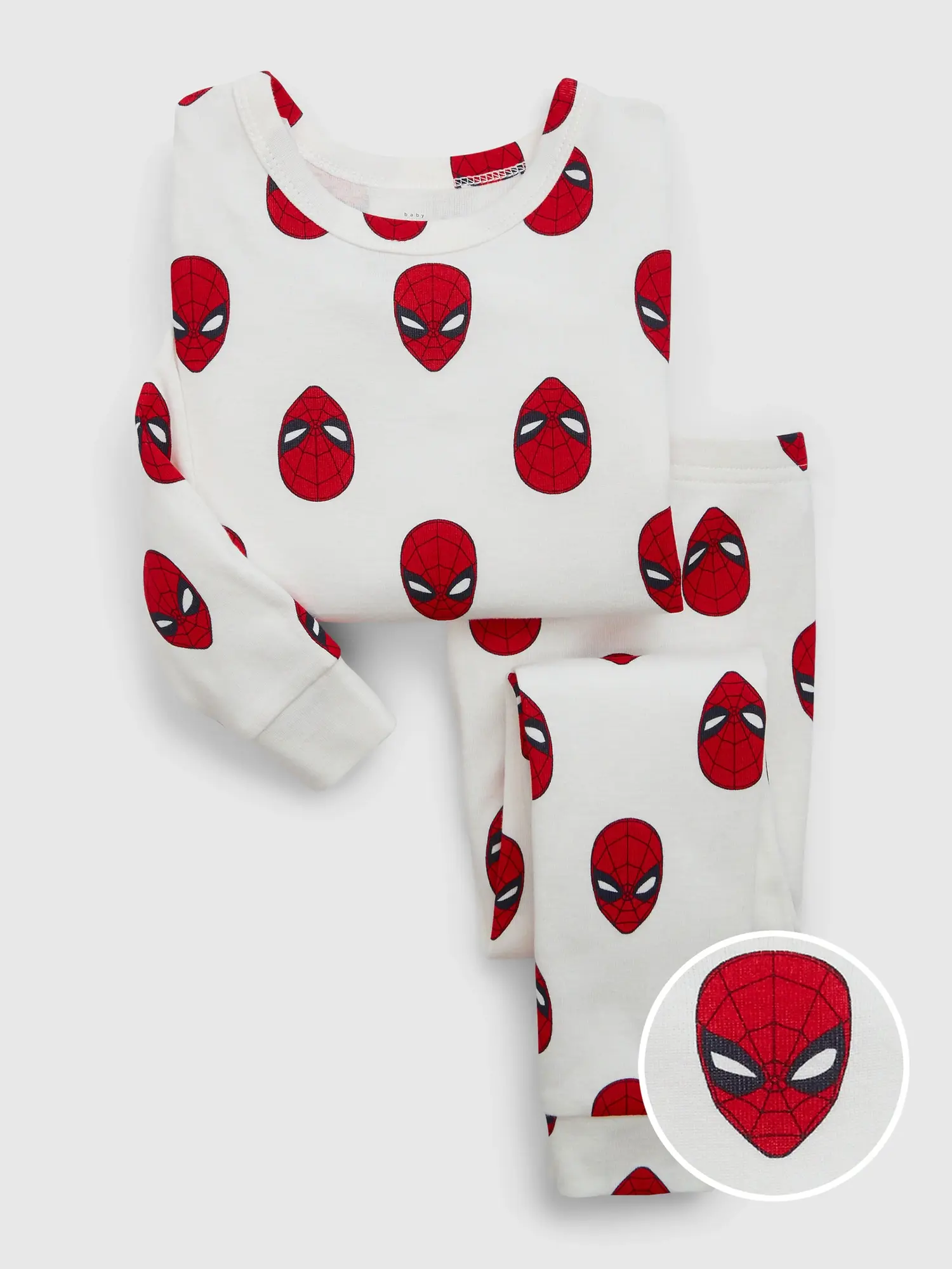 Gap babyGap &#124 Marvel 100% Organic Cotton Spider-Man PJ Set white. 1