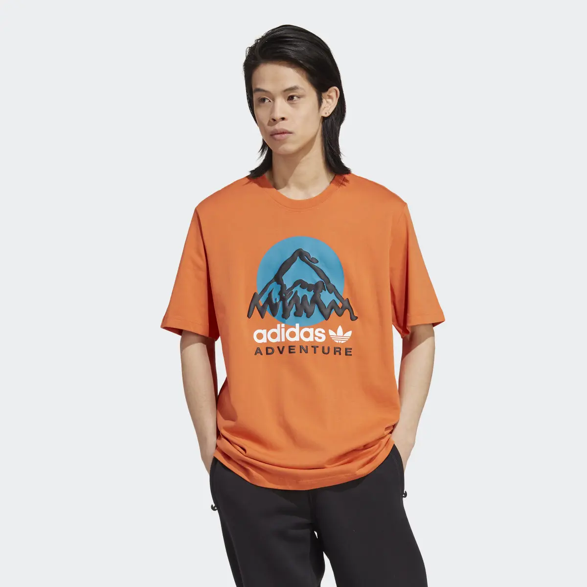 Adidas Adventure Mountain Front Tee. 2