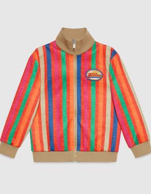 Children's jersey zip jacket