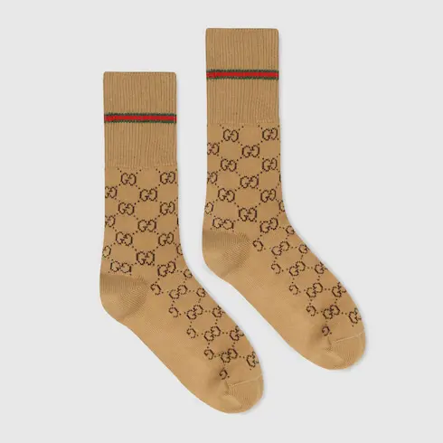 Gucci GG cotton socks with Web. 2