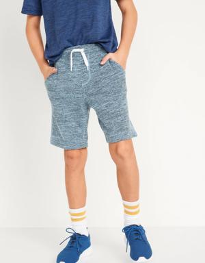 Old Navy Flat-Front French Terry Space-Dye Jogger Shorts for Boys (At Knee) blue