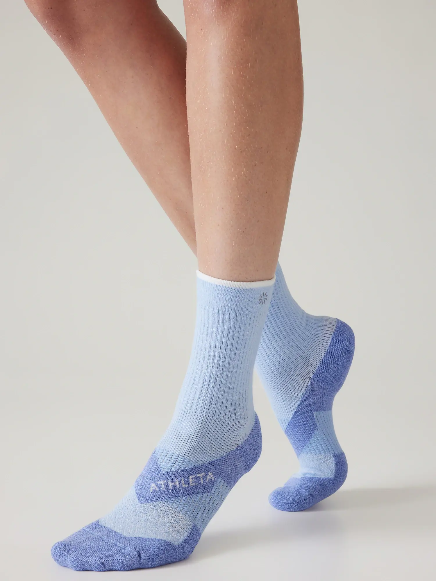 Athleta Performance Crew Sock blue. 1