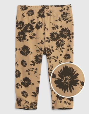 Baby Organic Cotton Mix and Match Printed Leggings brown