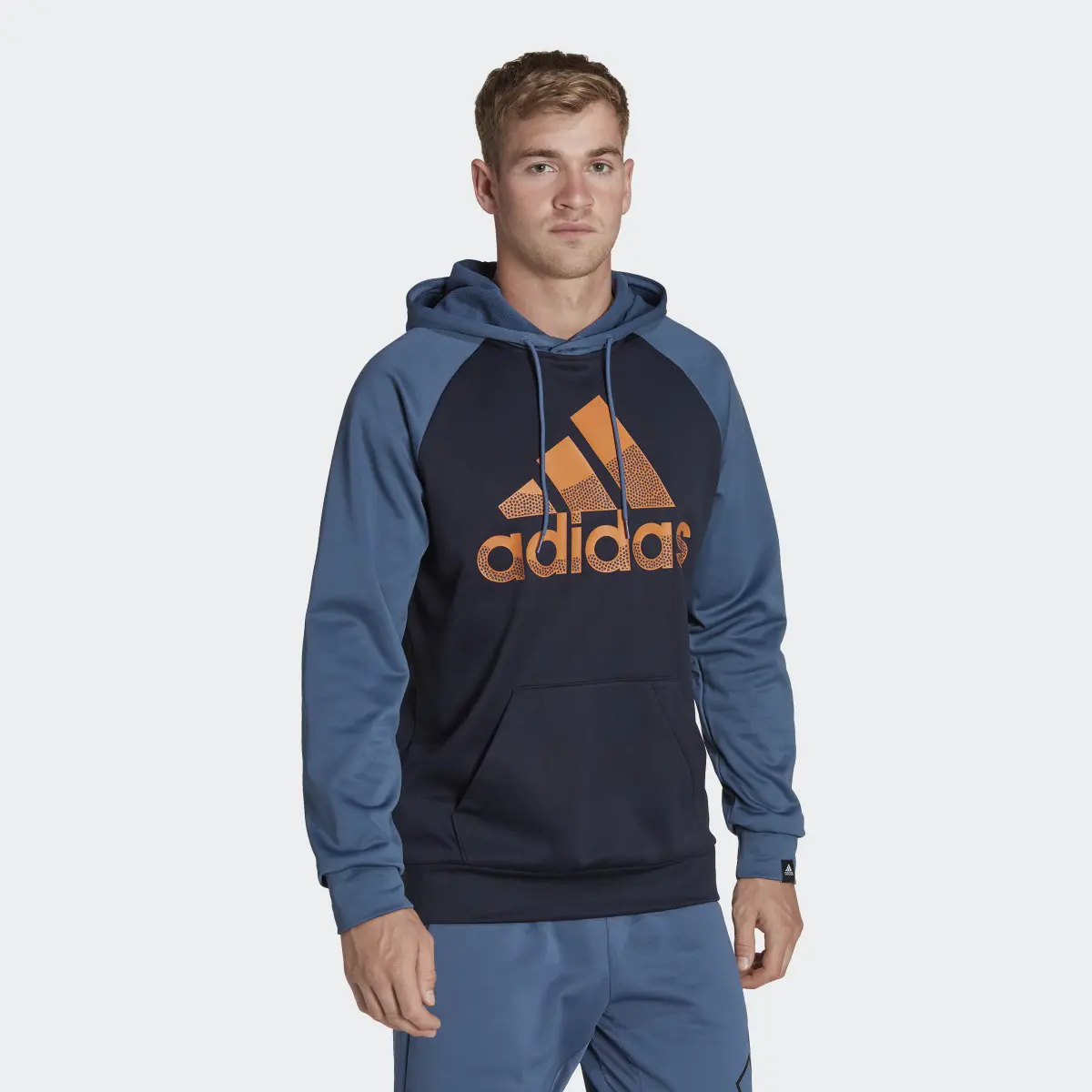 Adidas AEROREADY Game and Go Big Logo Hoodie. 2