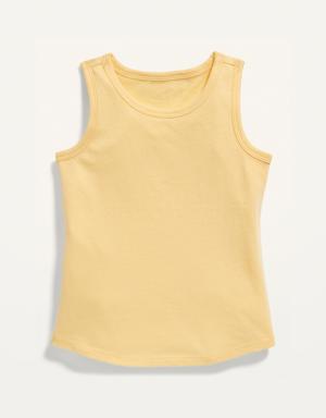 Solid Tank Top for Toddler Girls yellow