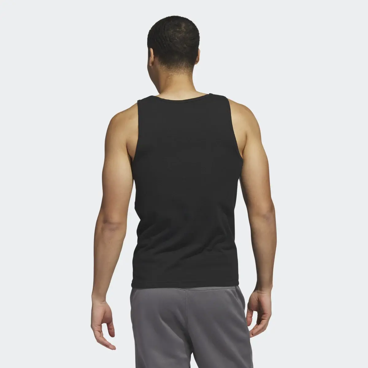 Adidas Stretch Cotton Ribbed Tank Top 2-Pack. 3