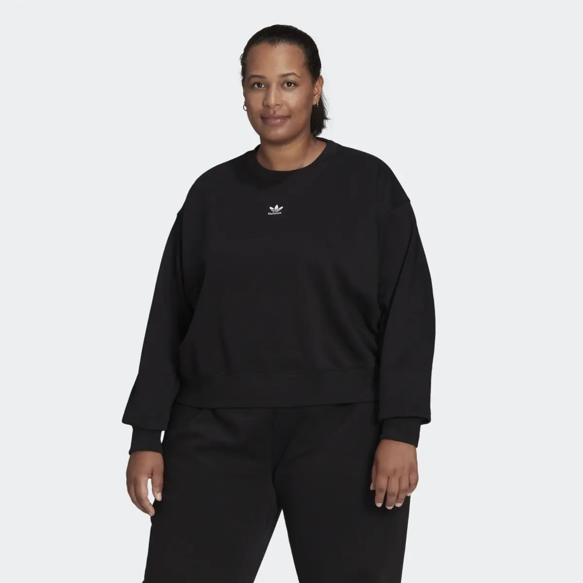 Adidas Adicolor Essentials Crew Sweatshirt (Plus Size). 2