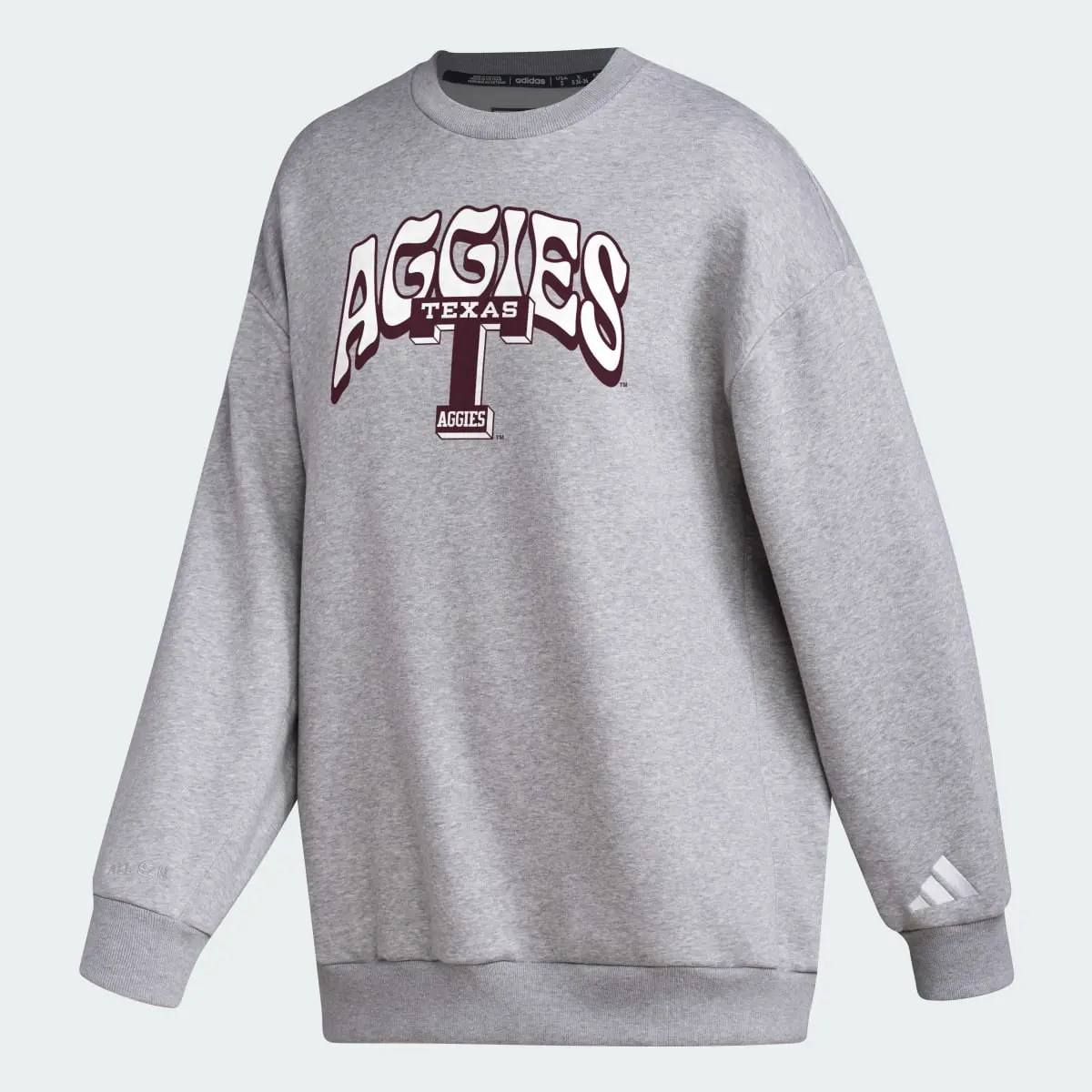 Adidas Texas A&M Long Sleeve Sweatshirt. 1