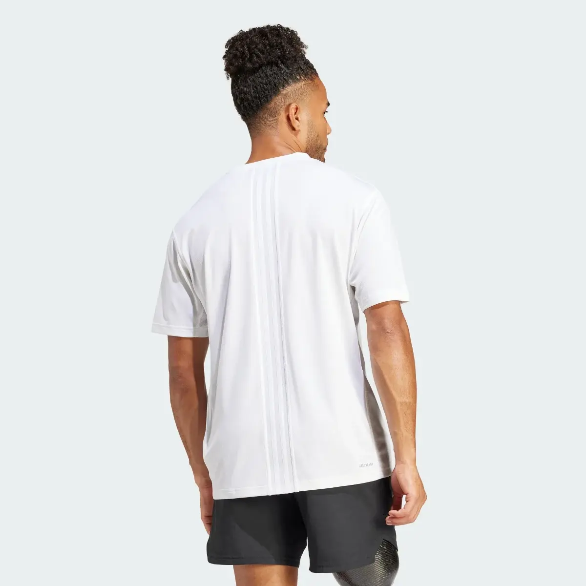 Adidas HIIT Workout 3-Stripes Tee. 3