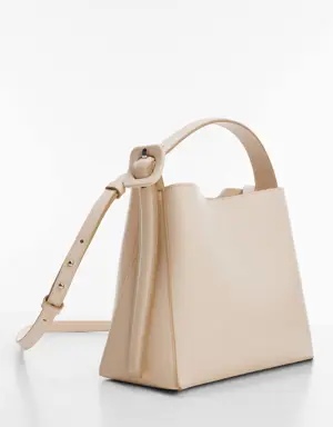 Shopper bag with buckle
