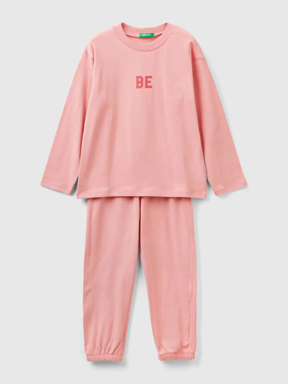 Benetton long pyjamas in warm jersey. 1