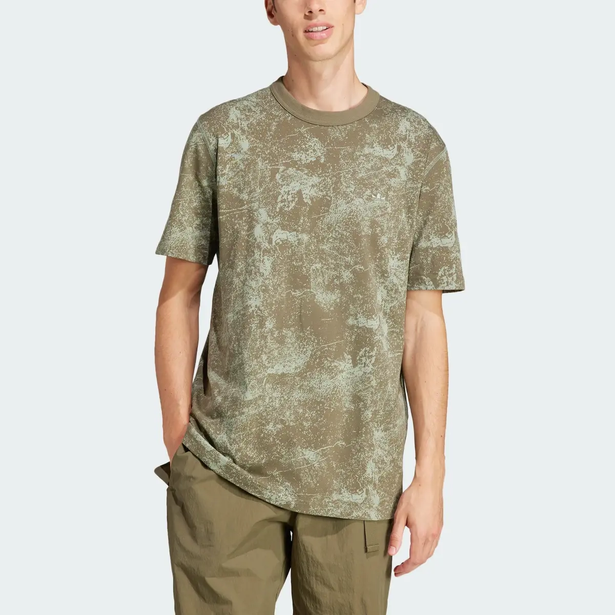 Adidas Adventure Allover Print Tee. 1