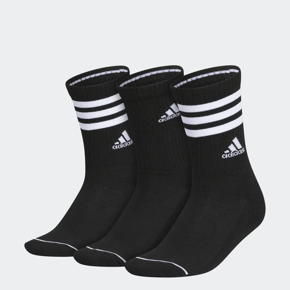 Adidas Cushioned 3-Stripes Crew Socks 3-Pack. 1