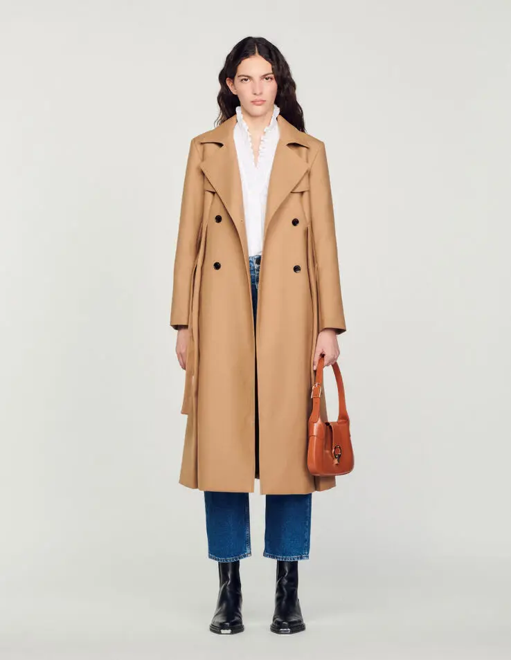 Sandro Long trench-style coat. 1