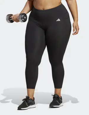 Adidas Optime Stash Pocket Training 7/8 Leggings (Plus Size)