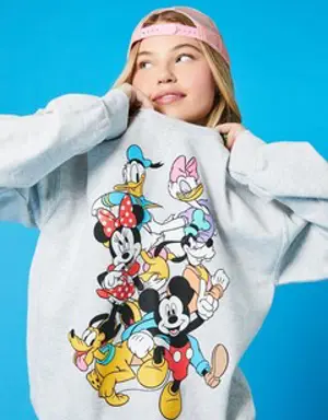 Forever 21 Mickey &amp; Friends Graphic Pullover Grey