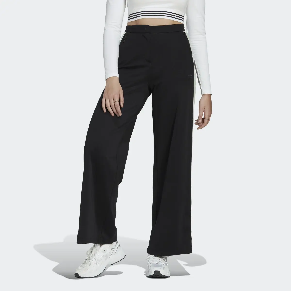 Adidas Wide Leg Pants. 1