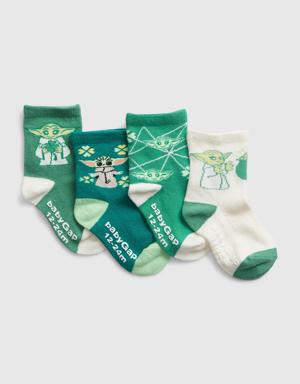 babyGap &#124 Star Wars&#153 Crew Socks (4-Pack) green