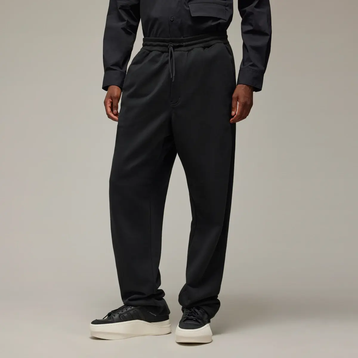 Adidas Y-3 French Terry Straight Joggers. 1