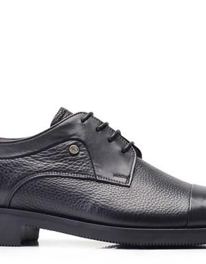 Siyah Klasik Bağcıklı Termo Taban Erkek Ayakkabı -8090-