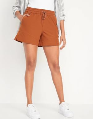 Old Navy High-Waisted StretchTech Water-Repellent Shorts for Women -- 4.5-inch inseam orange