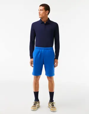 Lacoste Pantaloni corti da uomo in felpa di cotone spazzolato organico Jogger Lacoste