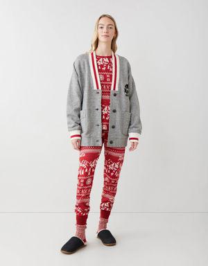 Womens Winter Wonderland Pajama Top