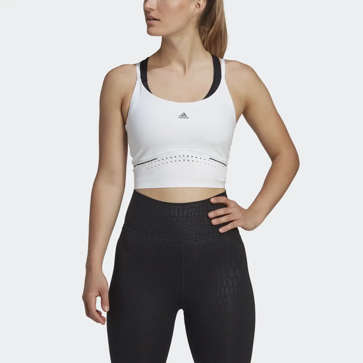 Adidas HIIT 45 Seconds Crop Tank Top. 1