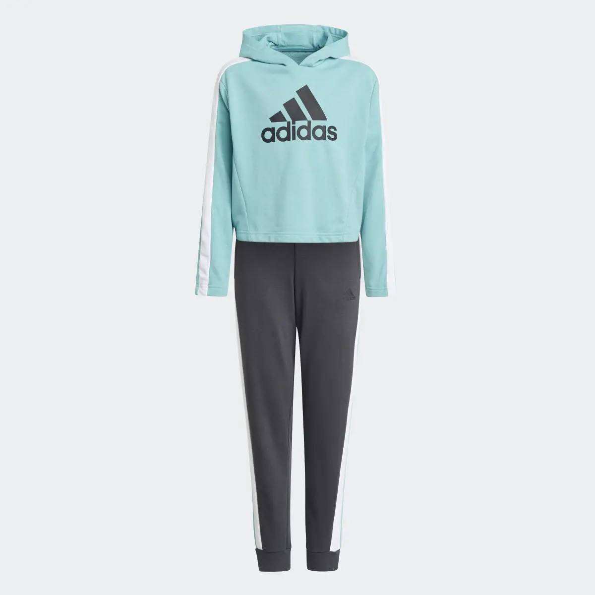 Adidas Survêtement Colorblock Crop Top. 1