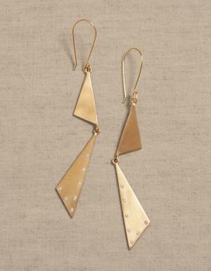 Angles Earrings &#124 Aureus + Argent gold