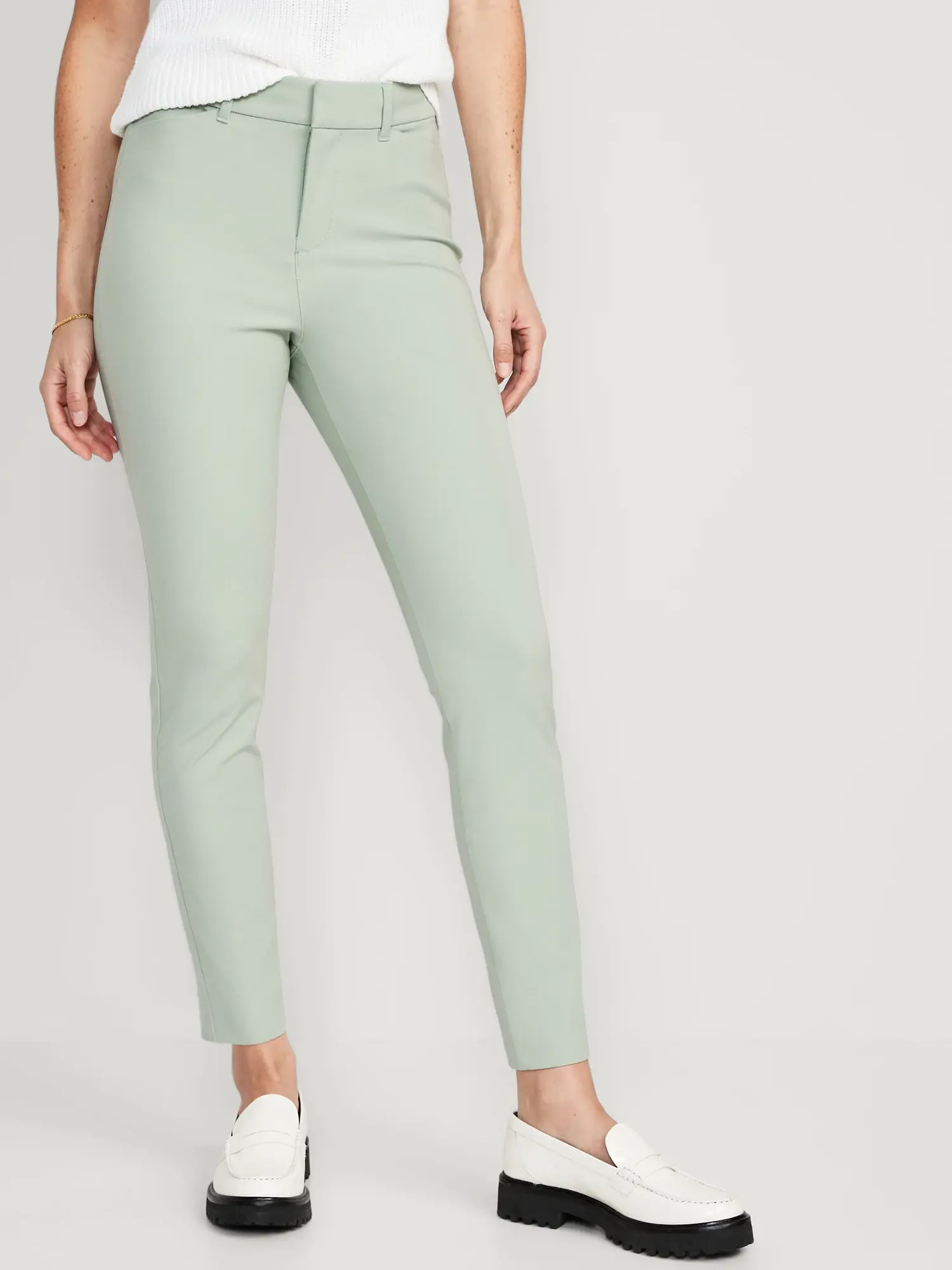 Old Navy High-Waisted Pixie Skinny Ankle Pants for Women green. 1