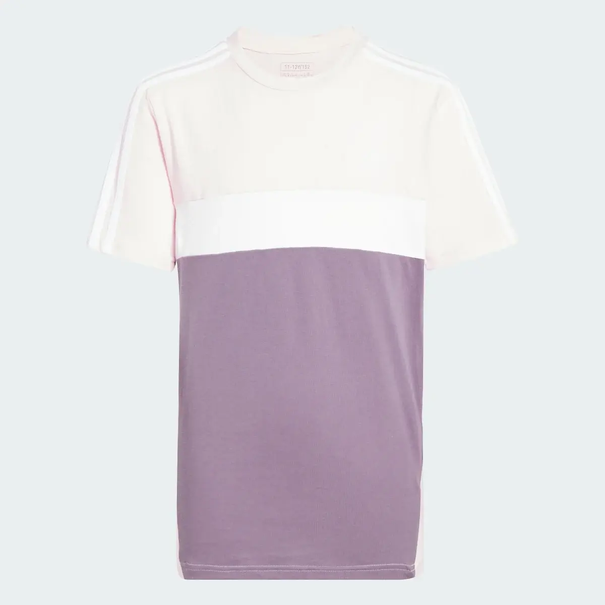 Adidas T-shirt coton Tiberio 3 bandes Colorblock Enfants. 1