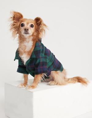 Matching Print Flannel Shirt for Pets
