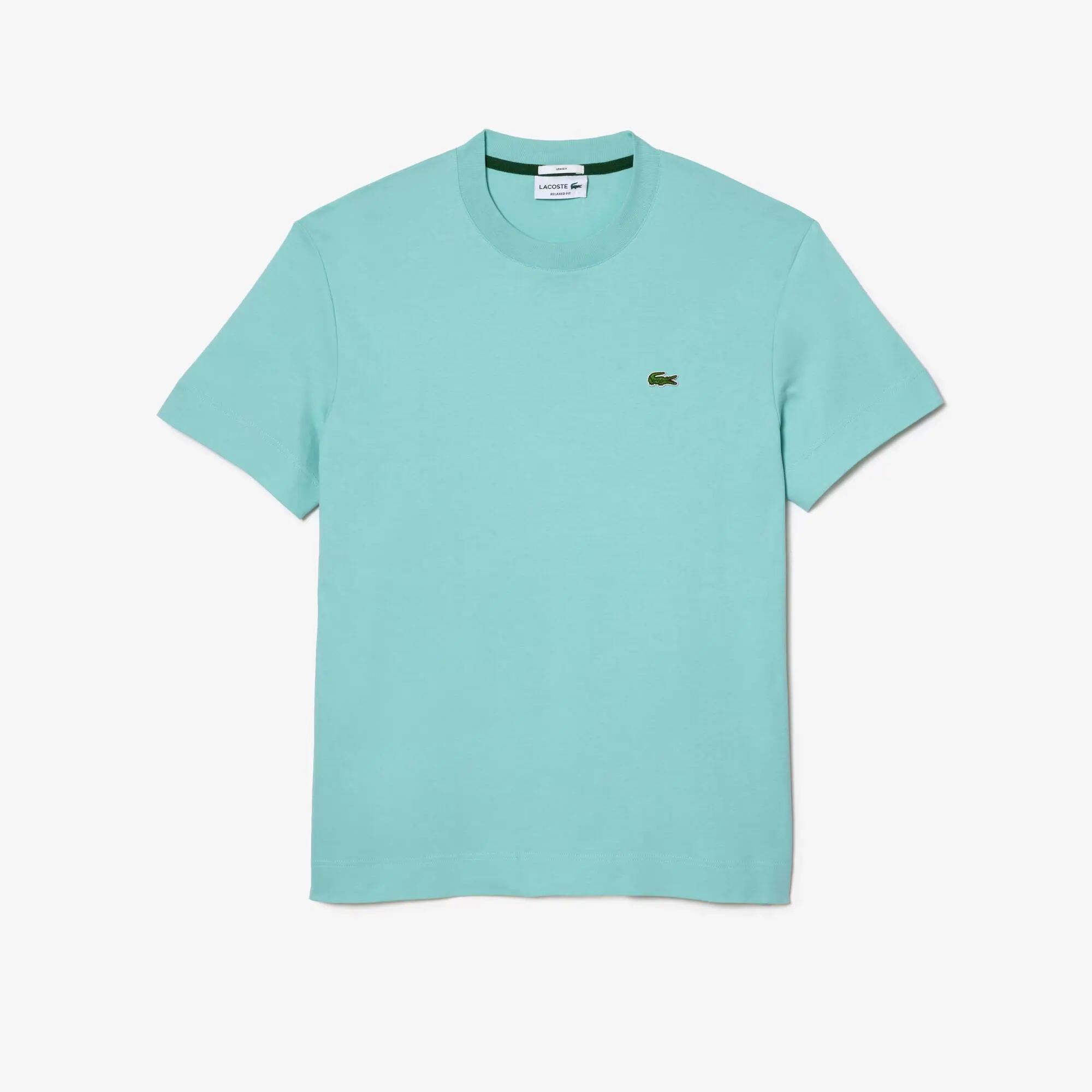 Lacoste T-shirt unisex in cotone biologico con collo rotondo. 1