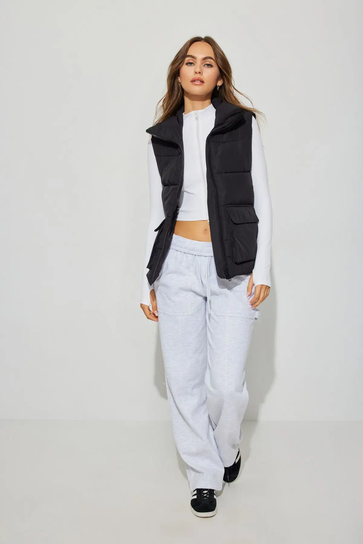 Garage Long Puffer Vest. 3