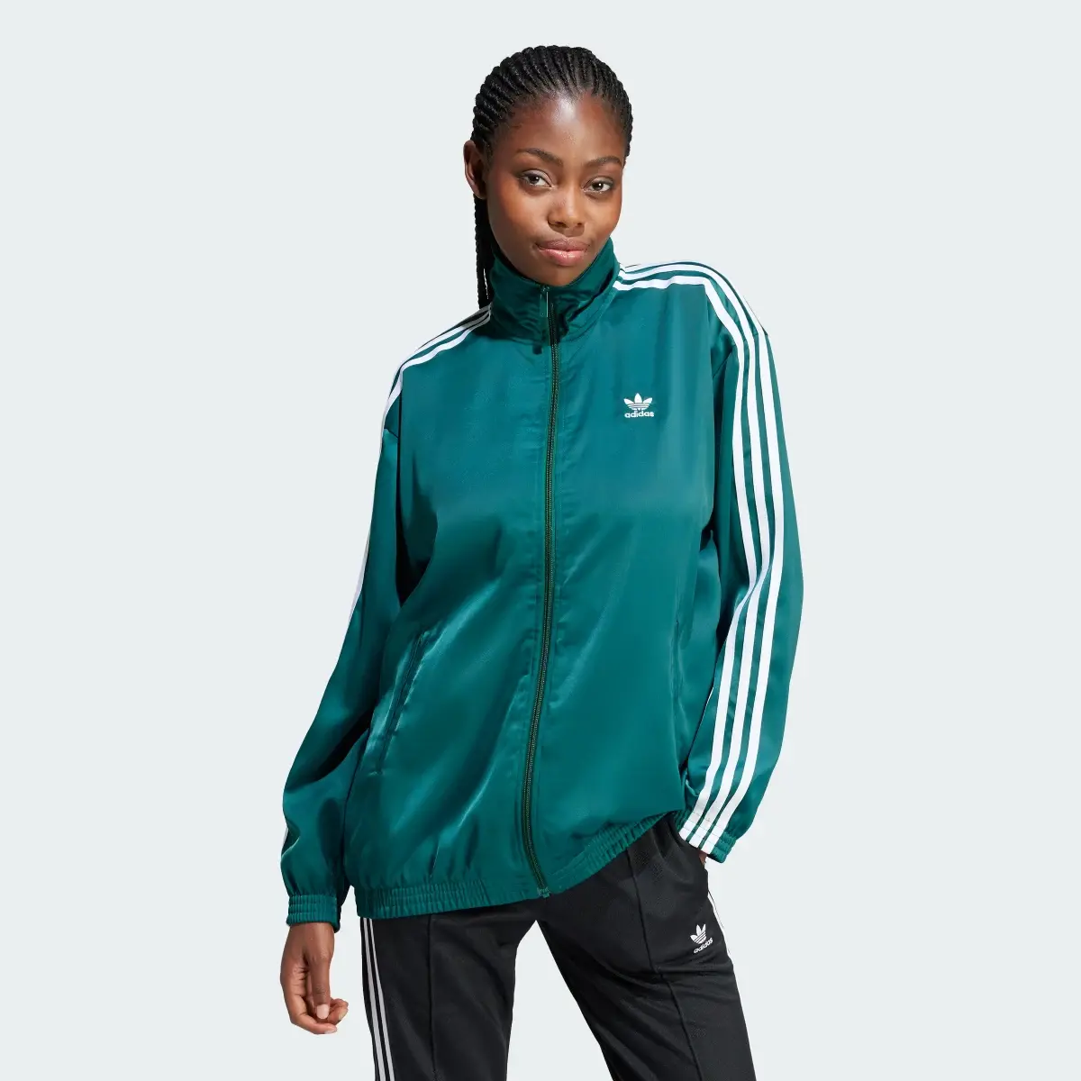 Adidas Bluza dresowa Loose Satin. 2