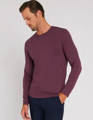 Upgraded Brushed Long Sleeve Crewneck Tee