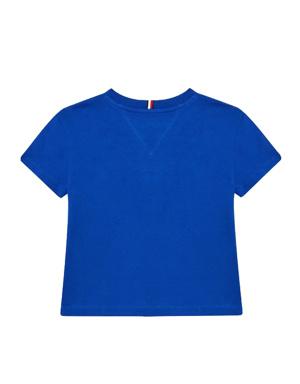 Mavi Logolu Unisex Çocuk Organik Pamuk T-shirt