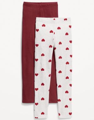 Old Navy Full-Length Built-In Tough Leggings 2-Pack for Girls multi