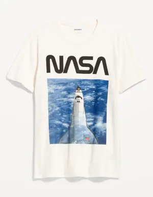 NASA Graphic Gender-Neutral T-Shirt for Adults white