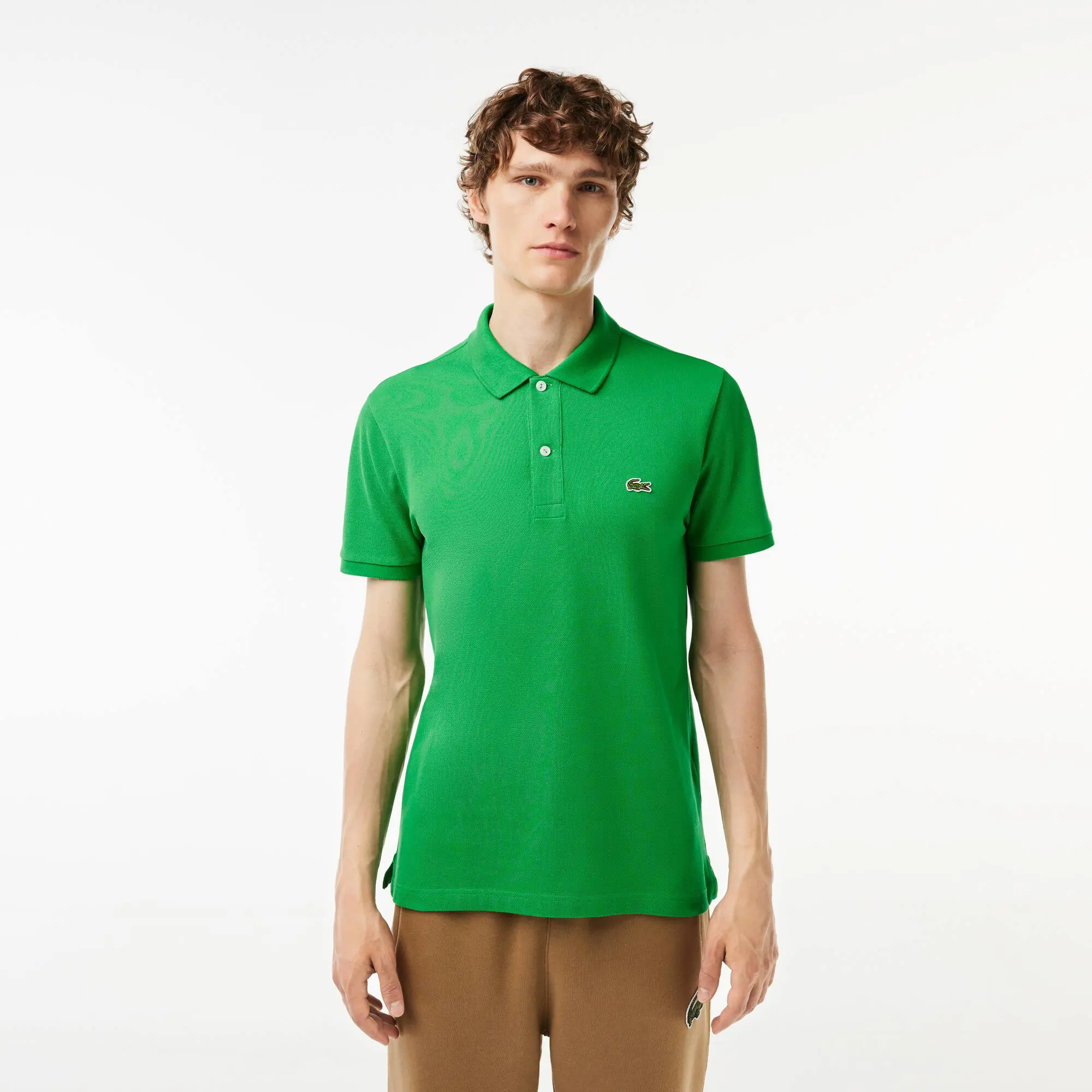 Lacoste Men's Original L.12.12 Slim Fit Petit Piqué Cotton Polo. 1 Lacoste Men's Original L.12.12 Slim Fit Petit Piqué Cotton Polo. 1