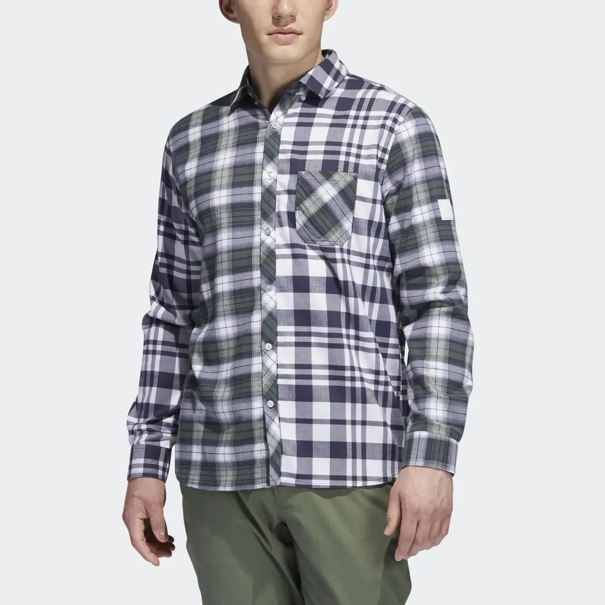 Adidas Adicross Flannel Long Sleeve Shirt. 1