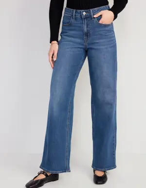 High-Waisted Wow Wide-Leg Jeans blue