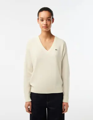 Women's Lacoste V-Neck Sweater