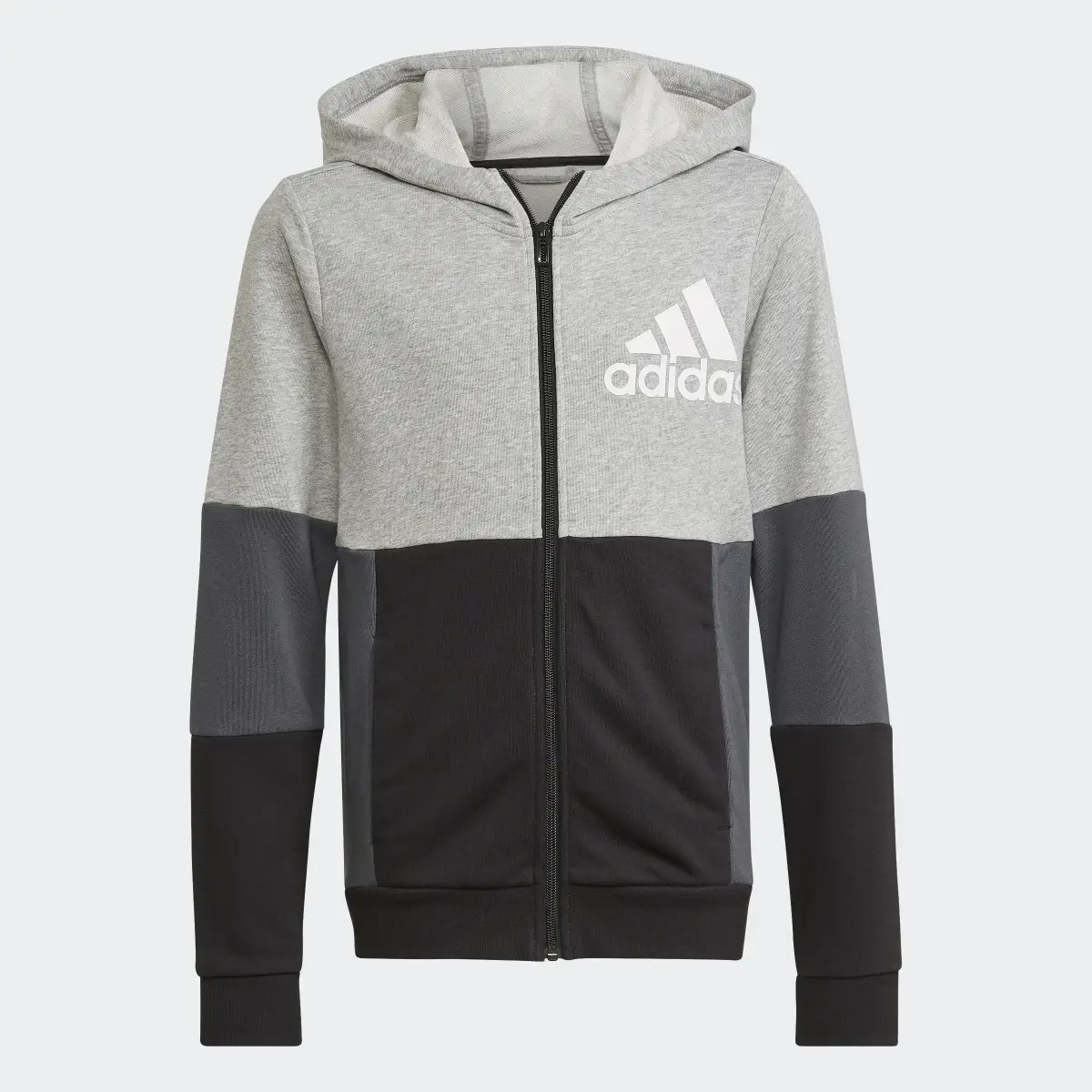 Adidas Colourblock Full-Zip Hoodie. 1