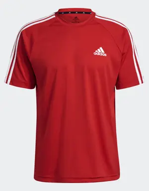 Adidas Playera AEROREADY Sereno 3 Franjas