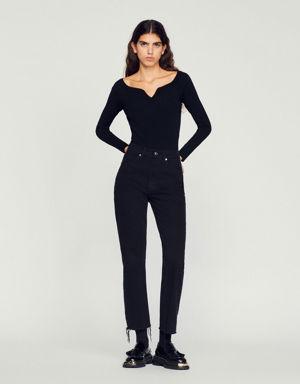 Knit bodysuit with sweetheart neck Login to add to Wish list