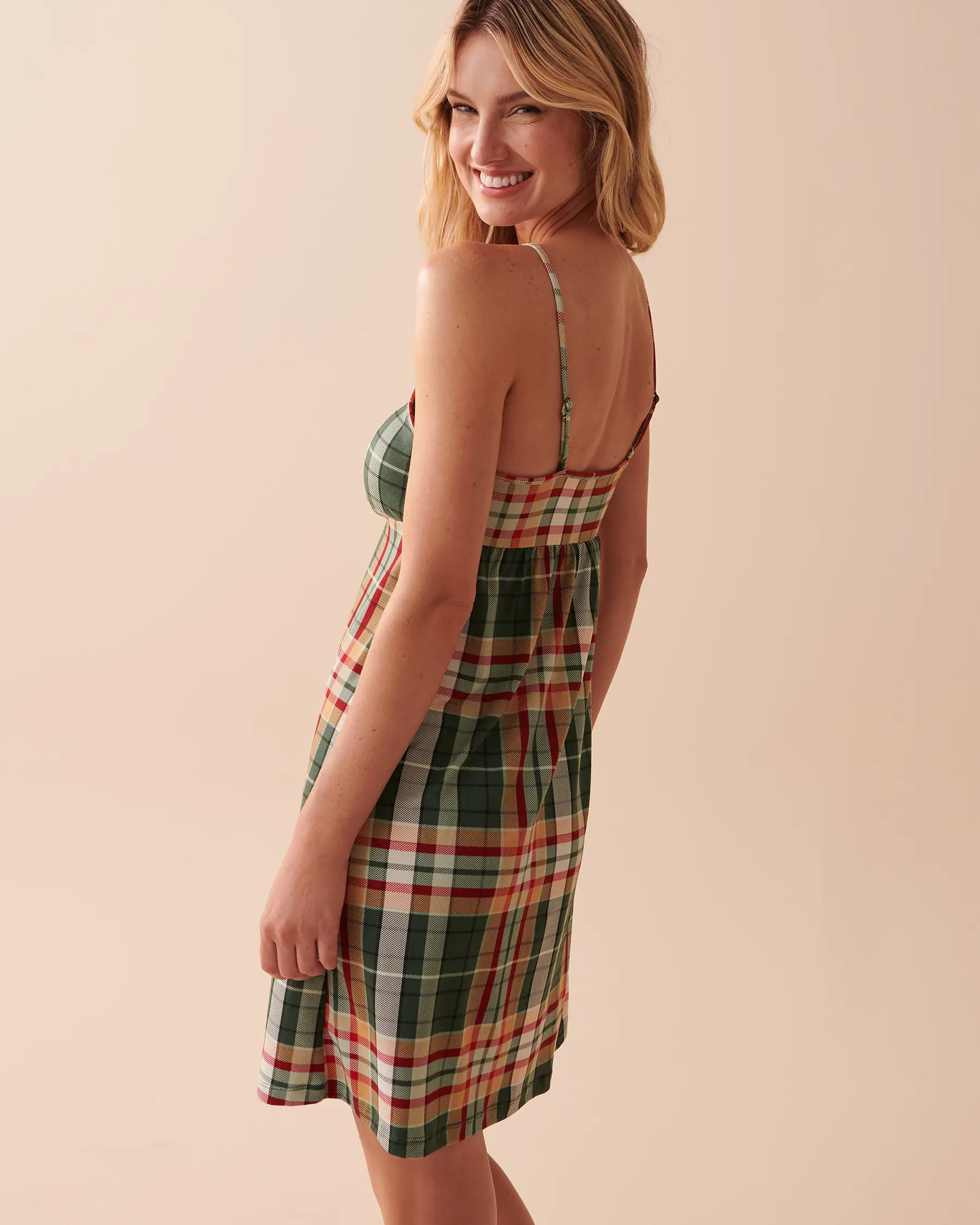 La Vie en Rose Super Soft Plaid Nightie. 2