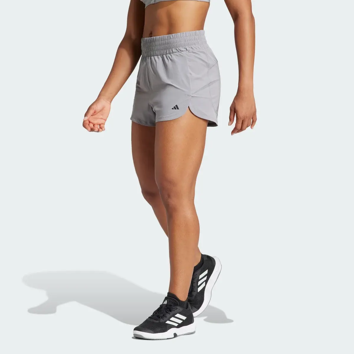 Adidas Pacer Stretch-Woven Zipper Pocket Lux Shorts. 1